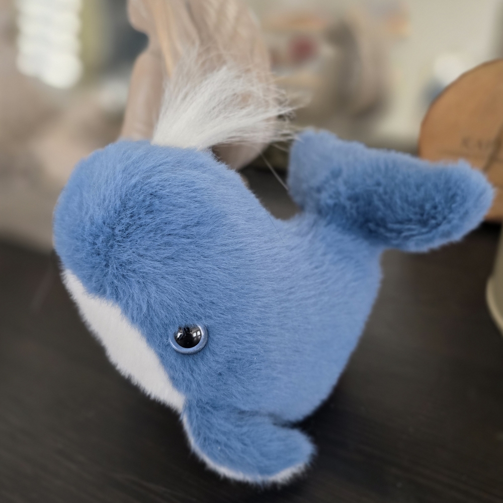 Blue Plush Whale Toy